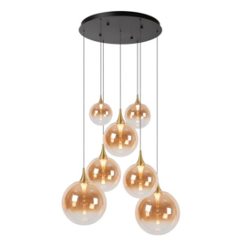 Lucide GISELA - Hanglamp - Ø 84 cm - LED Dimb. - 2700K, kleur amber