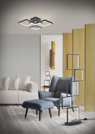 Trio lighting vloerlamp Sorrento led, mat zwart