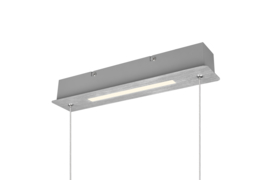 Trio lighting hanglamp Aick led, geborsteld staal met switch dimmer