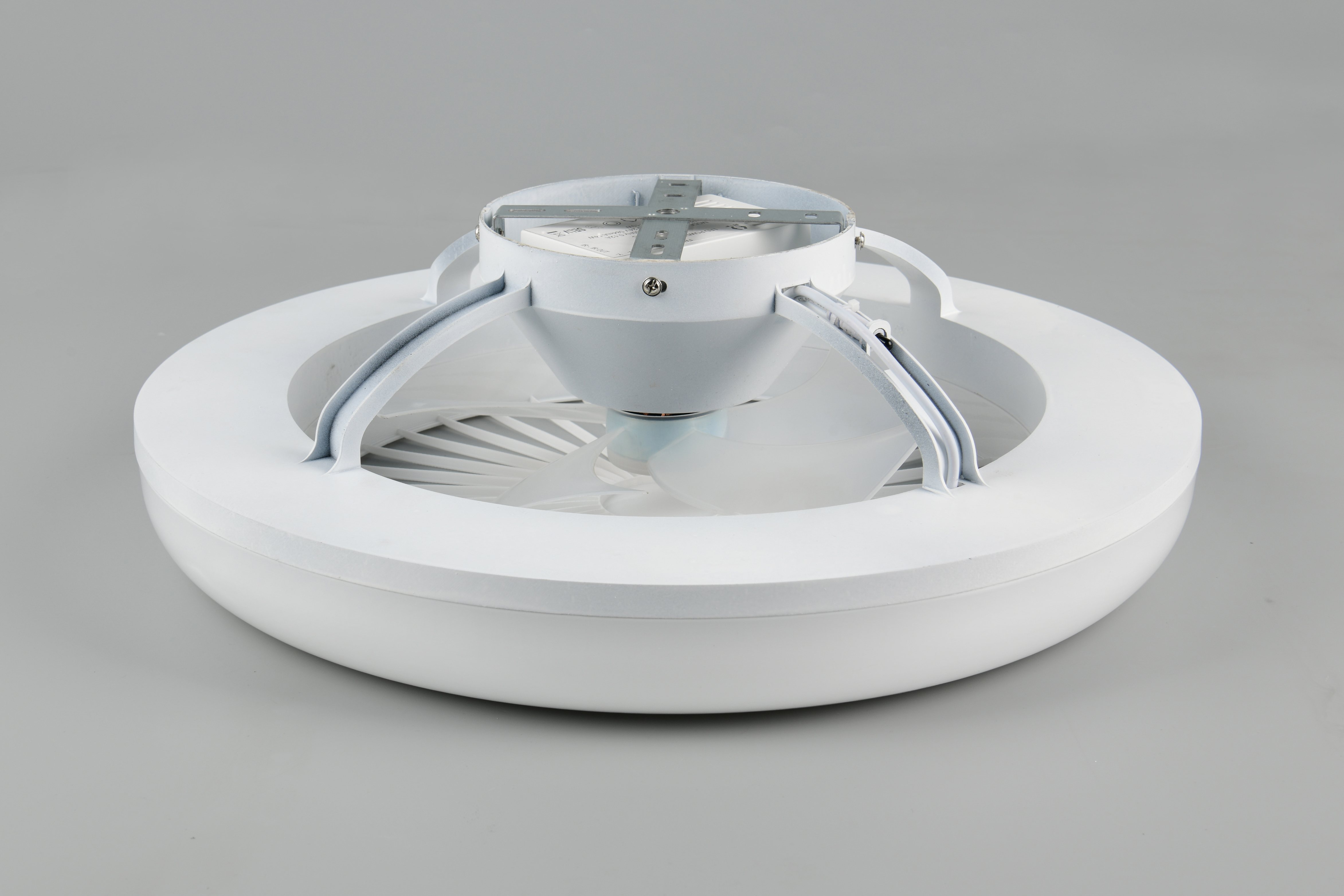 Trio lighting plafond ventilator Mora led, wit