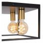 Lucide plafondlamp Ruben, zwart 36 cm