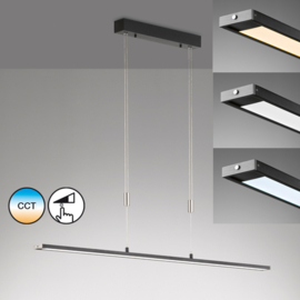 Fischer&honsel hanglamp Metz TW led, zwart incl. pushdimmer