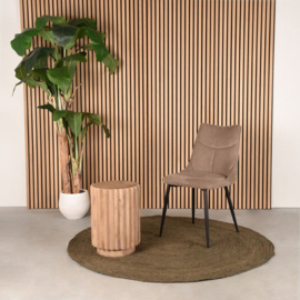 Label 51 Bijzettafel Novan,  nature smooth mangohout 35 cm