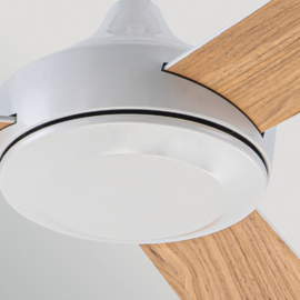 Elstead lighting plafond ventilator Pilote, mat wit