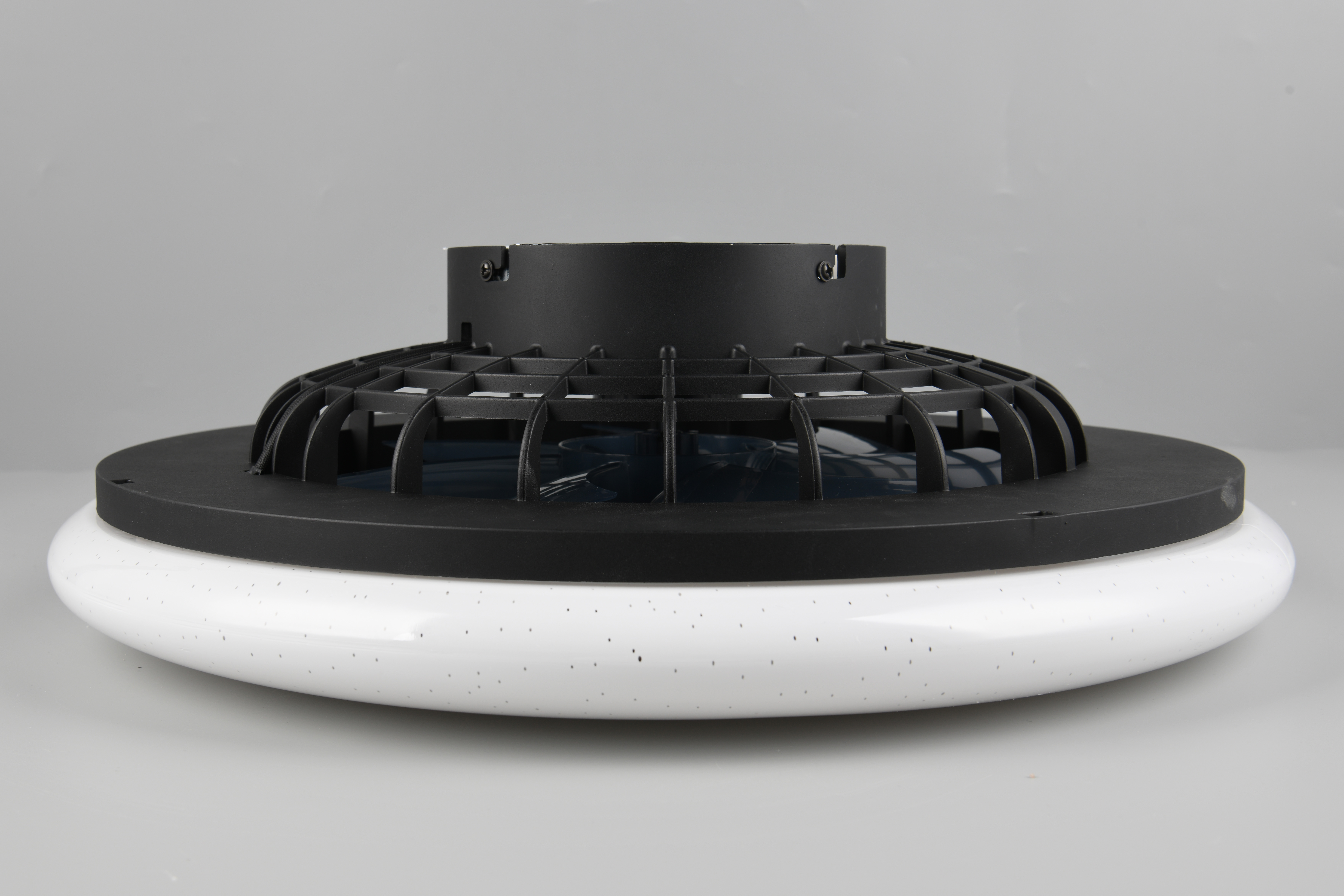 Trio lighting plafond ventilator Straslund led, zwart 50 cm