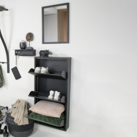 Spinder design Schoenenkast Billy 3, zwart