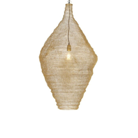 Qazqa  hanglamp Nidum, goud 60 cm