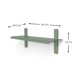 Spinder design wandplank Hola 2, dusty green