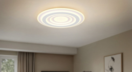 Trio lighting plafondlamp Costa led,  wit incl. afstandsbediening