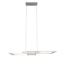 Trio lighting hanglamp Albany led, mat nikkel incl. afstandsbediening