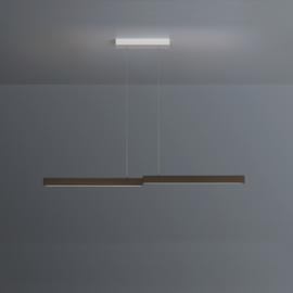 Escale hanglamp Level led, brons 127 cm