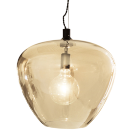 By Rydéns hanglamp Bellissimo Grande, amber glas incl. licht bron
