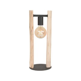 Label 51 tafellamp Woody, naturel hout