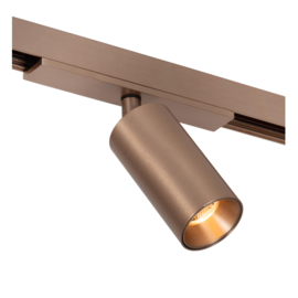 Lucide LINIAL MOX Railspot - 1-fase Railsysteem / Smart Railverlichting - Smart - 48V Track - 1xLED - Champagne