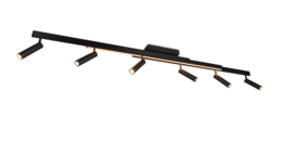 Trio lighting plafondspot  Zeno led, 6-lichts zwart