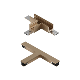Lucide LINIAL T-koppelstuk - 1-fase Railsysteem / Railverlichting - Smart - 48V Track - Champagne