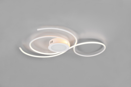 Trio lighting plafondlamp Jive led, wit incl. afstandsbediening