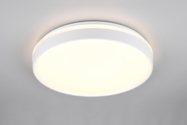Trio lighting plafondlamp Spacy led, mat wit incl. afstandbediening