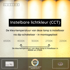 Lucide SANTIAGO - Plafonnière - Ø 23 cm - LED Dimb. - CCT - 1x10W 2700K/4000K - Amber