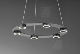 Helestra  hanglamp Eight led, rond zwart