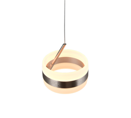 Trio lighting  hanglamp Dios led, 1-lichts mat nikkel