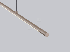 Helestra  hanglamp Leda led, koffie Aluminium 155 cm incl. casambi