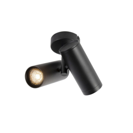 Qazqa plafondspot  Scopio Honey, 2-lichts zwart incl. licht bron