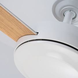 Elstead lighting plafond ventilator Pilote, mat wit