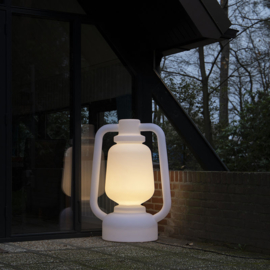 Buiten vloerlamp Storm, wit