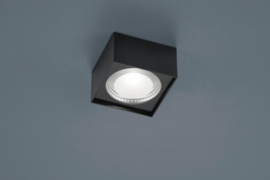 Plafondlamp Kari led, vierkant zwart