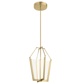 Elstead lighting hanglamp Calters led, gold 35,3 cm