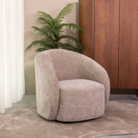 Label 51 fauteuil Alby, stof  Elite stone