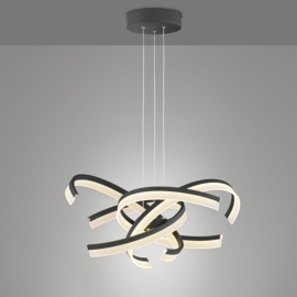 Fischer&honsel hanglamp Sund TW led, zwart incl. afstandsbediening