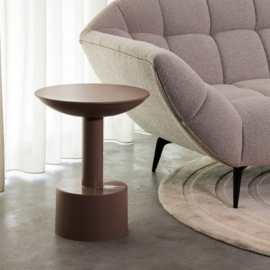 Label 51 Bijzettafel Rif,  brown metaal 40 cm