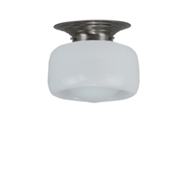 Plafondlamp Meltdown, opaal glas