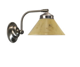Old timerlight wandlamp Dakkap, licht marmer