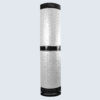 WF Light tafellamp Ovaal, parlemour wit 40 cm