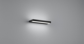 Wandlamp Slate led,  mat zwart met acryl glas 30 cm