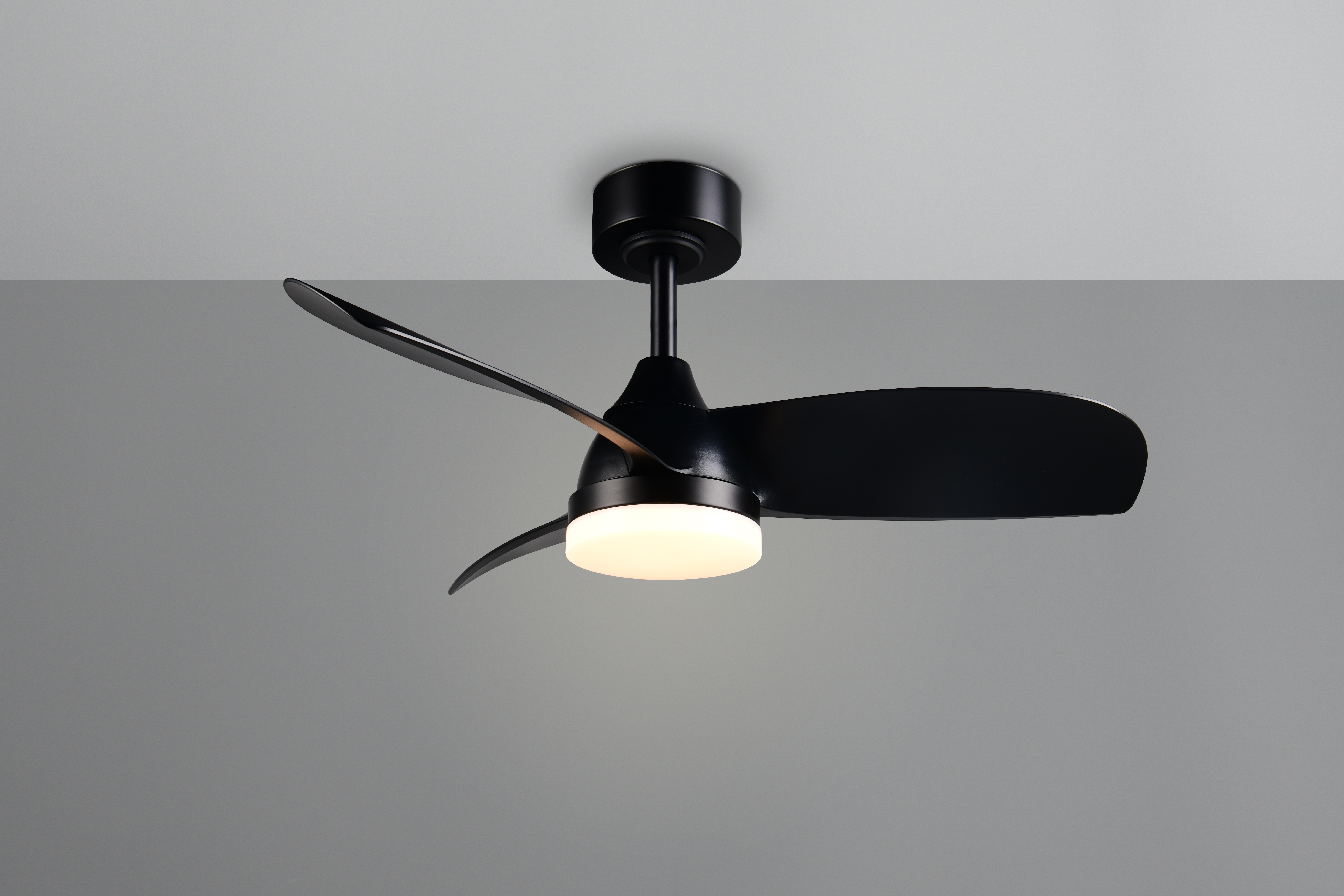 Trio lighting plafond ventilator Helsinki led, zwart