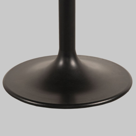 Label 51 Eettafel Otto, zwart mangohout | zwart metaal 130 cm