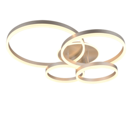 Trio lighting plafondlamp Drake led,  mat nikkel