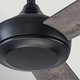 Elstead lighting plafond ventilator Pilote, mat zwart