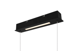 Trio lighting hanglamp Aick led, mat zwart met switch dimmer
