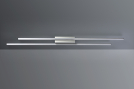 Bopp leuchten plafondlamp Delta led, mat aluminium incl. afstandsbediening