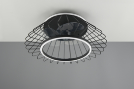 Trio lighting plafond ventilator Nybro led, zwart incl. afstandsbediening 50 cm