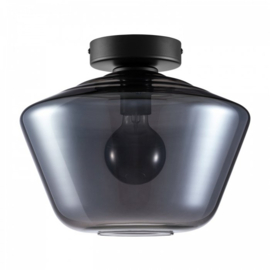 Plafondlamp Savoy  zwart, met Carlton zwart glas