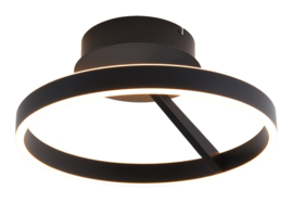 Freelight plafondlamp Pilota led, zwart 40 cm incl. switchdimmer