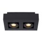 Lucide plafondspot Xirax led, 2-lichts zwart