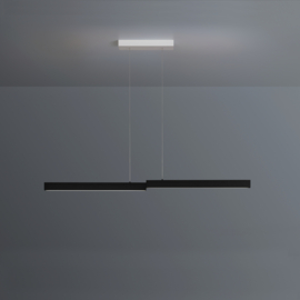 Escale hanglamp Level led, mat zwart 127 cm
