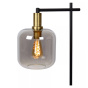 Lucide vloerlamp Joanet, rookglas